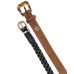 Women's 2-Pk. Solid & Braided Belt Set
