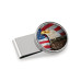 Men's American Bald Eagle Colorized JFK Half Dollar Stainless Steel Money Clip