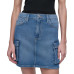 Women's Denim Cargo Mini Skirt