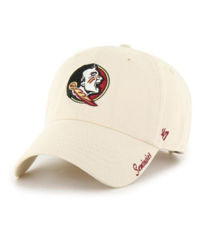 '47 Brand, 47 Brand Women's Natural Florida State Seminoles Miata Clean Up Adjustable Hat
