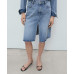 Women's Denim Midi Skirt