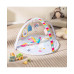 Baby Play Gym Mat Thicker Tummy Time Mat with 5 Detachable Hanging