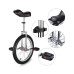 18 In Wheel Outdoor Unicycle Skid-proof Tire Fitness Bicycle Balance Training for Adults Teenagers Kids, Silver