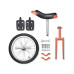 18 In Wheel Outdoor Unicycle Skid-proof Tire Fitness Bicycle Balance Training for Adults Teenagers Kids, Orange