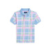 Toddler and Little Boys Plaid-Print Mesh Polo Shirt