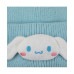 3D Plush Character Head Blue Tall Cuff Beanie