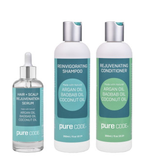 PURECODE, 3-Pc. Roots Of Health Hair + Scalp Care Set