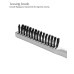Detail Set with Pintail Comb, Edge Brush, and Teasing Brush, 3 Piece