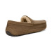 Men's Ascot Leather Plush-Lined Slipper