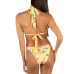 Hurly Juniors' Printed Triangle Bikini Top & Bottoms