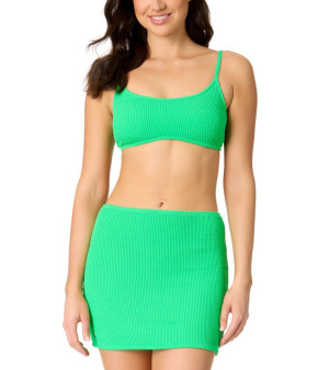 Salt + Cove, Juniors' Scoop-Neck Bralette Bikini Top & Ribbed Pull-On Cover-Up Skirt