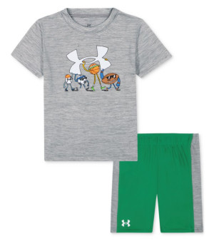 Under Armour, Toddler and Little Boys UA Tech Multi Sport Shorts Set