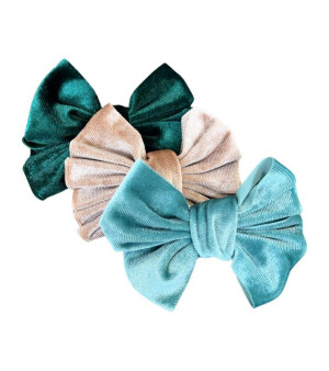Headbands of Hope, Baby Girl Bow + Headband Set - Emerald
