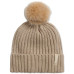 Chunky Rib Knit Pom Beanie
