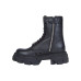 Black Leather Combat Boots By URBNKICKS