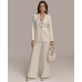 Women's Jacquard One-Button Blazer