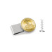 Men's Gold-Layered JFK Bicentennial Half Dollar Stainless Steel Coin Money Clip
