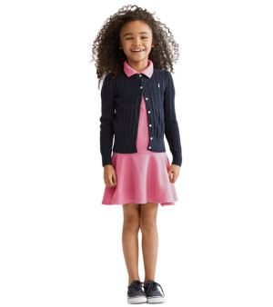 Polo Ralph Lauren, Toddler and Little Girls Cable-Knit Cotton Cardigan