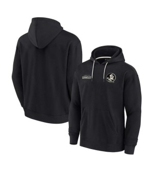 Fanatics Signature, Men's and Women's Black Florida State Seminoles Super Soft Fleece Pullover Hoodie