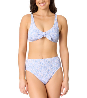 Salt + Cove, Juniors' Smocked High-Waist Swim Bottoms & Macys Salt + Tie-Front Bikini Top