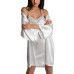 'Mrs' Satin Wrap Bridal Robe, Chemise Nightgown Set