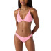 Juniors' Ribbed Knot-Front Bikini Top & Hipster Bottoms