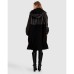 Back to Black Oversized Leather Panelled Coat