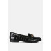 bro zone croc metal chain loafers