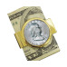 Men's Franklin Silver Half Dollar Coin Money Clip