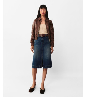 MANGO, Women's Denim Midi-Skirt