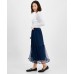 Petite Tulle Midi Skirt