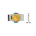 Men's Gold-Layered Liberty Nickel Turquoise Coin Money Clip