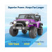 12V 7AH 2-Seater Purple Ride-On Car for Kids with Remote Control, Electric Truck with Music, LED Lights & Safety Features, Ages 3-8 years