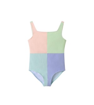 Andy & Evan, Big Girls Toddler/Child Colorblocked One-Piece Swimsuit