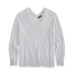 Plus Size Cashmere Bead-Embellished V-Neck Sweater
