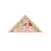 Double Sided Wool Silk Triangle Scarf Of Color Recombination