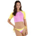 Juniors' Summer Colorblocked Crop Top & Cheeky Side-Tie Bottoms