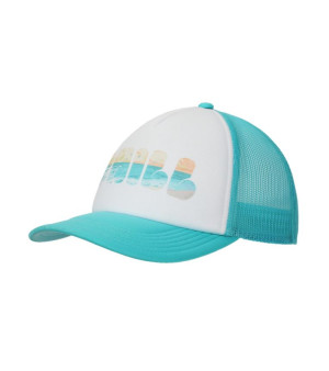 Generic, Chill Beach Vibes White & Aqua Foam Trucker Hat