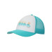 Chill Beach Vibes White & Aqua Foam Trucker Hat