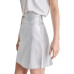 Women's Metallic Cotton Denim Mini Skirt