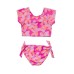 Big Girls Toddler|Child Hibiscus Hype Crop SS Rash Top Set