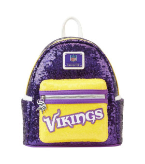 Loungefly, Men's and Women's Minnesota Vikings Sequin Mini Backpack