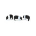 1/64th 25 pack of Black & White Pigs