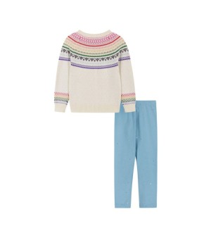 Andy & Evan, Little Girls Toddler/Child Holiday Cream Sweater Set