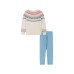 Little Girls Toddler/Child Holiday Cream Sweater Set