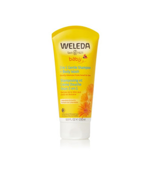 Weleda, 2-In-1 Gentle Baby Shampoo and Body Wash with Calendula Extracts, 6.8 oz