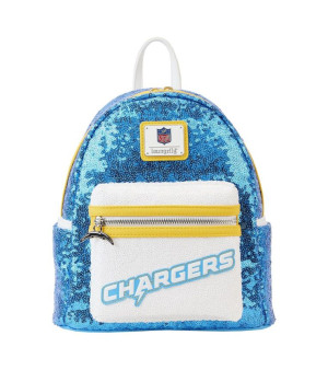Loungefly, Men's and Women's Los Angeles Chargers Sequin Mini Backpack