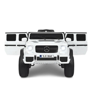 HONGGE, 12V Licensed Mercedes-Benz Kids Ride On Car-White