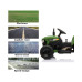 12 Volt Battery Operated Toy Tractor with Pull Behind Trailer, Dark Green