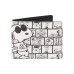 Men's JOE COOL COMIC AOP Bifold Wallet, Slim Wallet with Decorative Tin for Men and Women